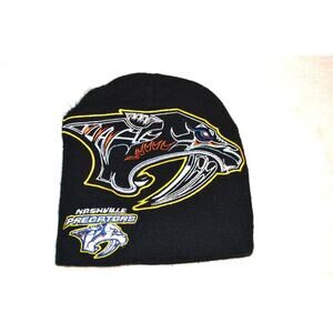 Nashville Predators NHL Black Beanie Hat